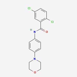 molecular formula C17H16Cl2N2O2 B3466541 2,5-dichloro-N-[4-(4-morpholinyl)phenyl]benzamide 