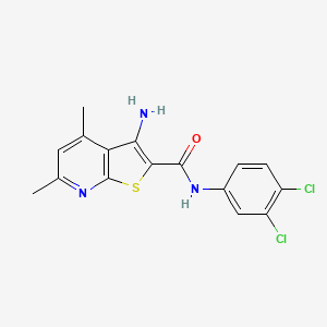 3-amino-N-(3,4-dichlorophenyl)-4,6-dimethylthieno[2,3-b]pyridine-2-carboxamide