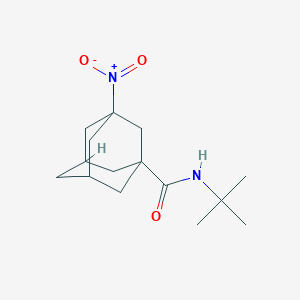 molecular formula C15H24N2O3 B346658 N-(tert-butyl)-3-nitro-1-adamantanecarboxamide 