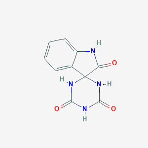 molecular formula C10H8N4O3 B346659 4'H,6'H-spiro[indole-3,2'-[1,3,5]triazinane]-2,4',6'(1H)-trione CAS No. 127219-32-3