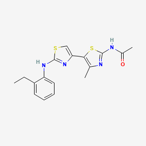 N-{2-[(2-ethylphenyl)amino]-4'-methyl-4,5'-bi-1,3-thiazol-2'-yl}acetamide