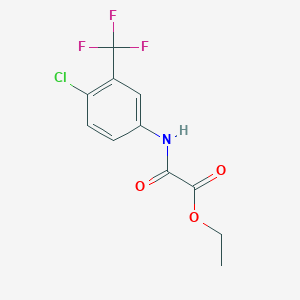 Ethyl 2-(4-chloro-3-(trifluoromethyl)phenylamino)-2-oxoacetate