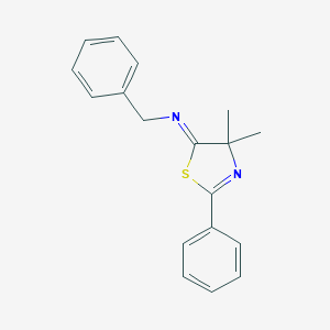N-benzyl-N-(4,4-dimethyl-2-phenyl-1,3-thiazol-5(4H)-ylidene)amine