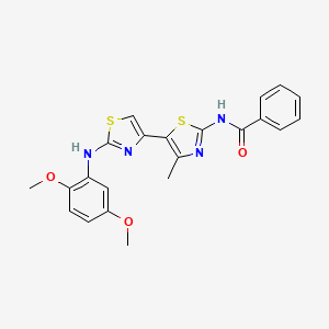 N-{2-[(2,5-dimethoxyphenyl)amino]-4'-methyl-4,5'-bi-1,3-thiazol-2'-yl}benzamide