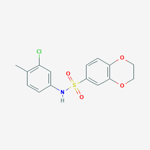 N-(3-chloro-4-methylphenyl)-2,3-dihydro-1,4-benzodioxine-6-sulfonamide