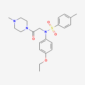 N-(4-ethoxyphenyl)-4-methyl-N-[2-(4-methyl-1-piperazinyl)-2-oxoethyl]benzenesulfonamide