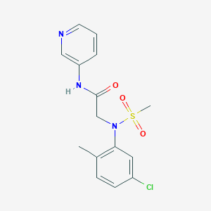 N~2~-(5-chloro-2-methylphenyl)-N~2~-(methylsulfonyl)-N~1~-3-pyridinylglycinamide