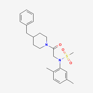 N-[2-(4-benzyl-1-piperidinyl)-2-oxoethyl]-N-(2,5-dimethylphenyl)methanesulfonamide