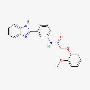 N-[3-(1H-benzimidazol-2-yl)phenyl]-2-(2-methoxyphenoxy)acetamide