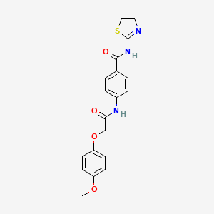 4-{[(4-methoxyphenoxy)acetyl]amino}-N-1,3-thiazol-2-ylbenzamide