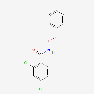 molecular formula C14H11Cl2NO2 B3466820 N-(benzyloxy)-2,4-dichlorobenzamide 