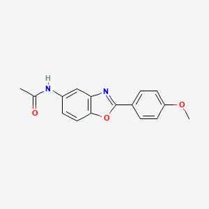 molecular formula C16H14N2O3 B3466862 N-[2-(4-methoxyphenyl)-1,3-benzoxazol-5-yl]acetamide 