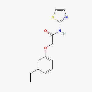 molecular formula C13H14N2O2S B3466866 2-(3-ethylphenoxy)-N-1,3-thiazol-2-ylacetamide 