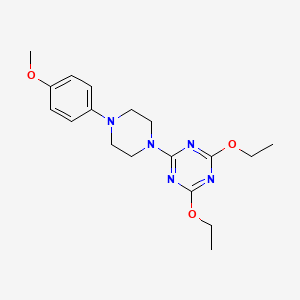 2,4-diethoxy-6-[4-(4-methoxyphenyl)-1-piperazinyl]-1,3,5-triazine