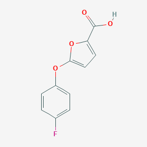 molecular formula C11H7FO4 B346690 5-(4-fluorophenoxy)furan-2-carboxylic Acid CAS No. 149609-87-0