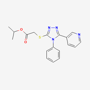 isopropyl {[4-phenyl-5-(3-pyridinyl)-4H-1,2,4-triazol-3-yl]thio}acetate