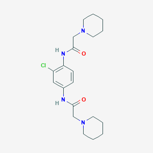 N,N'-(2-chloro-1,4-phenylene)bis[2-(1-piperidinyl)acetamide]