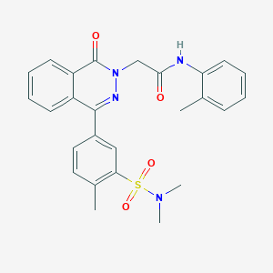 2-[4-{3-[(dimethylamino)sulfonyl]-4-methylphenyl}-1-oxo-2(1H)-phthalazinyl]-N-(2-methylphenyl)acetamide