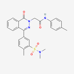 2-[4-{3-[(dimethylamino)sulfonyl]-4-methylphenyl}-1-oxo-2(1H)-phthalazinyl]-N-(4-methylphenyl)acetamide