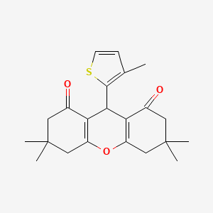 3,3,6,6-tetramethyl-9-(3-methyl-2-thienyl)-3,4,5,6,7,9-hexahydro-1H-xanthene-1,8(2H)-dione