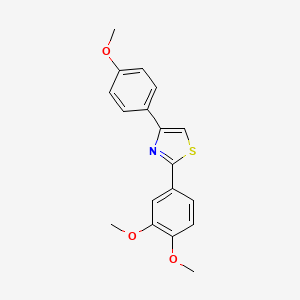 2-(3,4-dimethoxyphenyl)-4-(4-methoxyphenyl)-1,3-thiazole