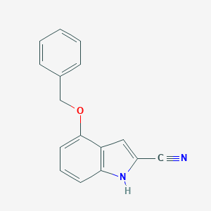 molecular formula C16H12N2O B346701 4-(Benzyloxy)-1H-indole-2-carbonitrile 