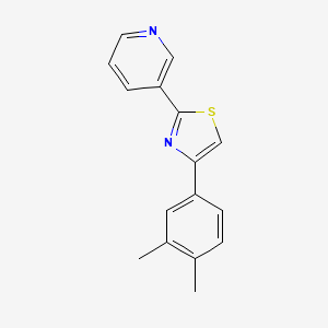 3-[4-(3,4-dimethylphenyl)-1,3-thiazol-2-yl]pyridine