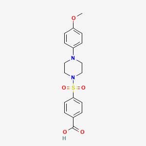 4-{[4-(4-methoxyphenyl)-1-piperazinyl]sulfonyl}benzoic acid