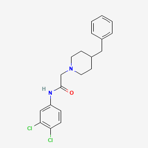 molecular formula C20H22Cl2N2O B3467049 2-(4-benzyl-1-piperidinyl)-N-(3,4-dichlorophenyl)acetamide 