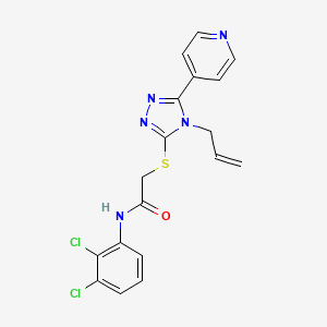 molecular formula C18H15Cl2N5OS B3467060 2-{[4-allyl-5-(4-pyridinyl)-4H-1,2,4-triazol-3-yl]thio}-N-(2,3-dichlorophenyl)acetamide 