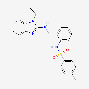 N-(2-{[(1-ethyl-1H-benzimidazol-2-yl)amino]methyl}phenyl)-4-methylbenzenesulfonamide