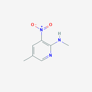 molecular formula C7H9N3O2 B034671 2-Methylamino-5-methyl-3-nitropyridine CAS No. 106690-38-4