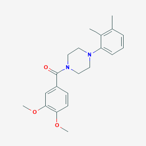 molecular formula C21H26N2O3 B3467199 1-(3,4-dimethoxybenzoyl)-4-(2,3-dimethylphenyl)piperazine 