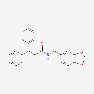 N-(1,3-benzodioxol-5-ylmethyl)-3,3-diphenylpropanamide