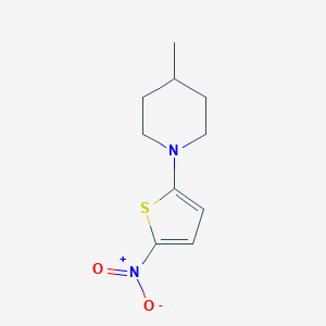 molecular formula C10H14N2O2S B346723 4-Methyl-1-(5-nitrothiophen-2-yl)piperidine CAS No. 706767-26-2