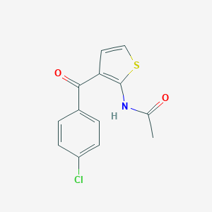 molecular formula C13H10ClNO2S B346726 N-[3-(4-chlorobenzoyl)-2-thienyl]acetamide 