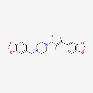 1-[3-(1,3-benzodioxol-5-yl)acryloyl]-4-(1,3-benzodioxol-5-ylmethyl)piperazine