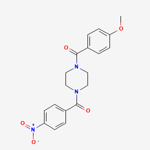 1-(4-methoxybenzoyl)-4-(4-nitrobenzoyl)piperazine