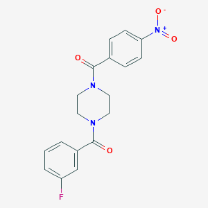 1-(3-fluorobenzoyl)-4-(4-nitrobenzoyl)piperazine