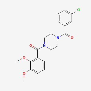 1-(3-chlorobenzoyl)-4-(2,3-dimethoxybenzoyl)piperazine