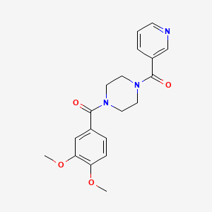 1-(3,4-dimethoxybenzoyl)-4-(3-pyridinylcarbonyl)piperazine