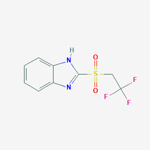 molecular formula C9H7F3N2O2S B346733 2-(2,2,2-trifluoroethylsulfonyl)-1H-benzimidazole CAS No. 105771-20-8