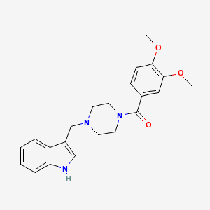 3-{[4-(3,4-dimethoxybenzoyl)-1-piperazinyl]methyl}-1H-indole