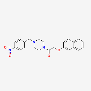 1-[(2-naphthyloxy)acetyl]-4-(4-nitrobenzyl)piperazine