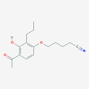 5-(4-Acetyl-3-hydroxy-2-propylphenoxy)pentane nitrile