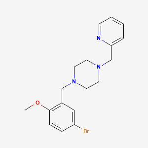 1-(5-bromo-2-methoxybenzyl)-4-(2-pyridinylmethyl)piperazine