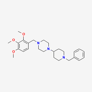 1-(1-benzyl-4-piperidinyl)-4-(2,3,4-trimethoxybenzyl)piperazine