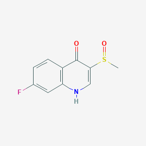 molecular formula C10H8FNO2S B346750 7-氟-3-(甲基亚磺酰基)-4(1H)-喹啉酮 CAS No. 76561-14-3