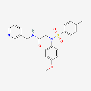 N~2~-(4-methoxyphenyl)-N~2~-[(4-methylphenyl)sulfonyl]-N~1~-(3-pyridinylmethyl)glycinamide