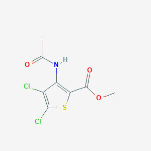 molecular formula C8H7Cl2NO3S B346756 3-乙酰氨基-4,5-二氯噻吩-2-甲酸甲酯 CAS No. 632356-39-9